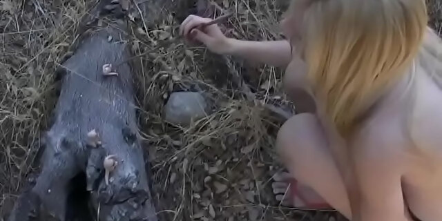 blonde,outdoor,petite,shaved,small tits,tiny